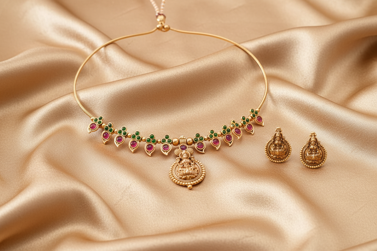 Temple Lakshmi Choker Set